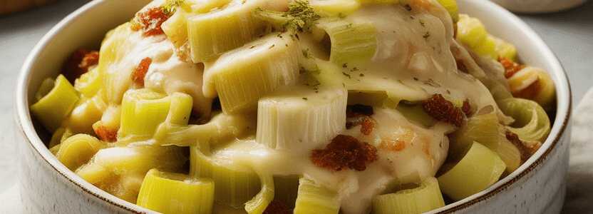 Porreesalat mit Käse – Der raffinierte Klassiker, den alle lieben werden! – so sieht es fertig aus