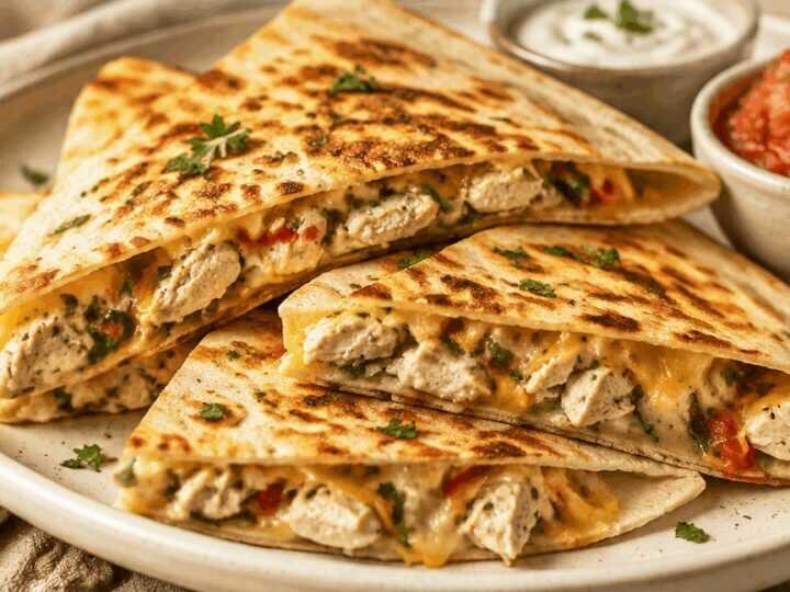 Proteinreiche Ranch-Hähnchen-Quesadillas: Das einfache Rezept für den perfekten Familienabend!
