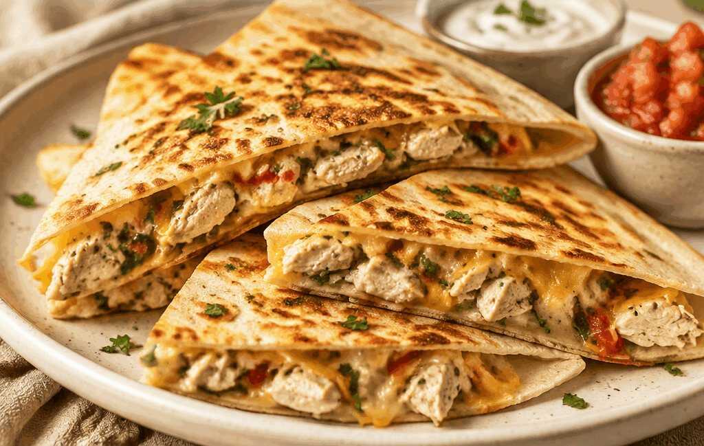 Proteinreiche Ranch-Hähnchen-Quesadillas: Das einfache Rezept für den perfekten Familienabend!