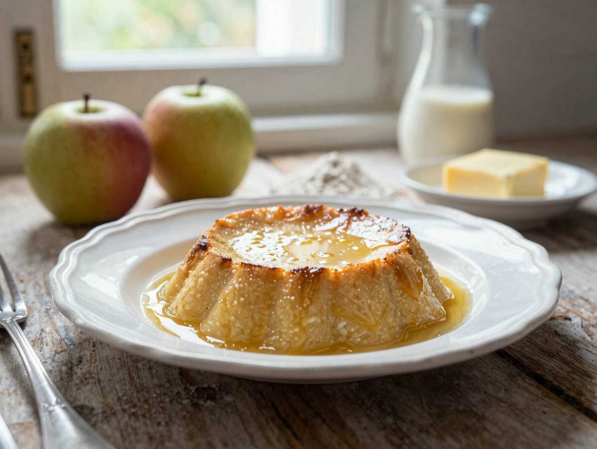 Pudding-Traum: So machst du den perfekten Apfelkuchen! – während der Zubereitung