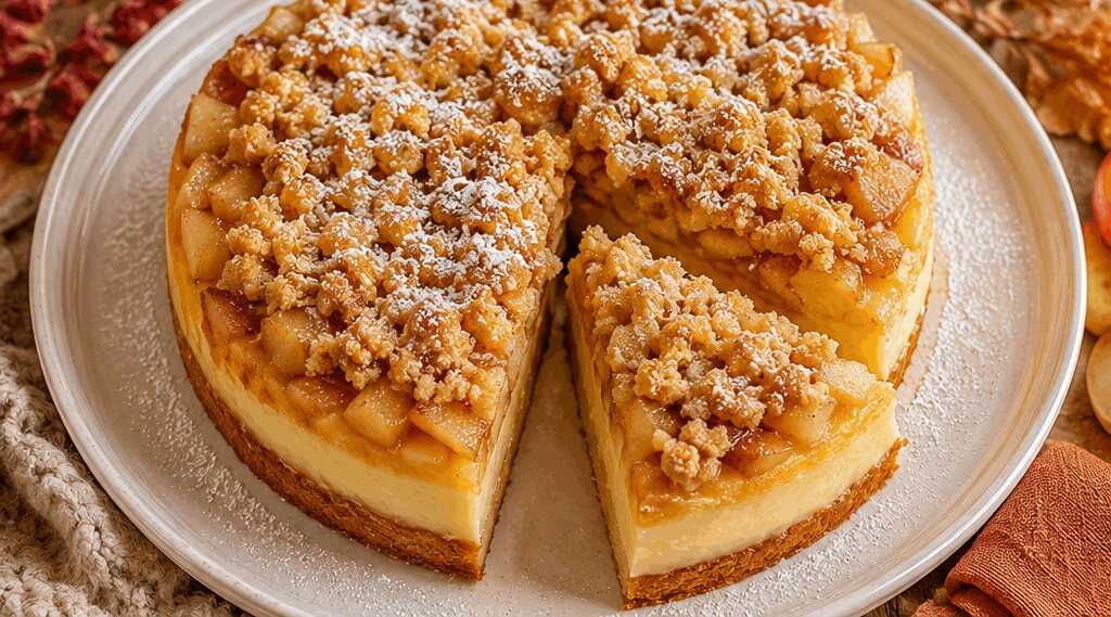 Pudding trifft Apfelkuchen