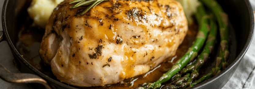 Putenbrust mit Zitronenmarinade – so sieht es fertig aus