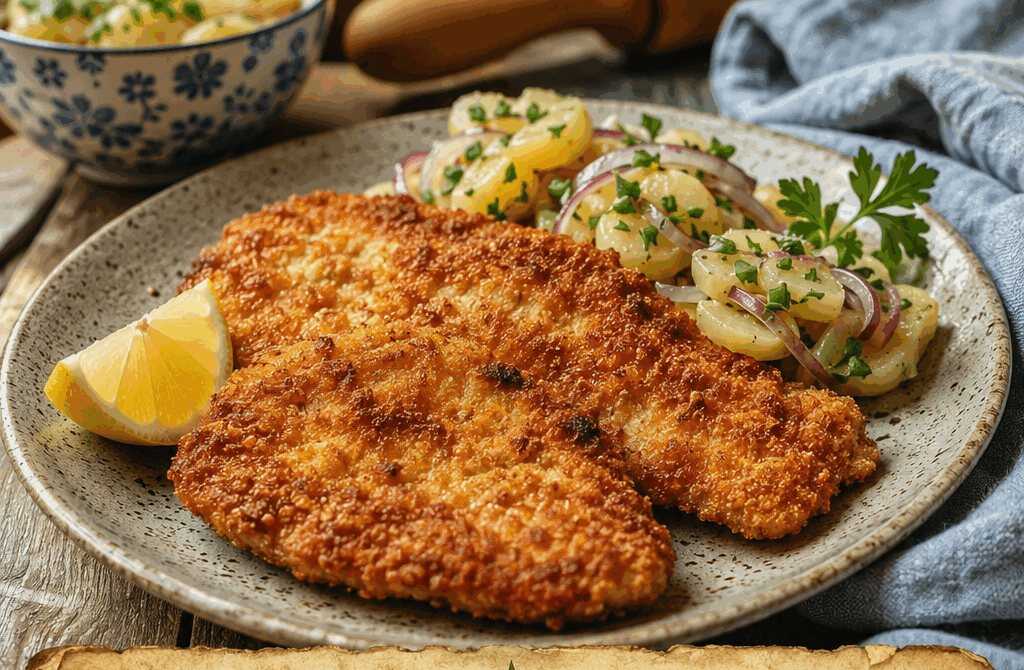 Putenschnitzel knusprig aus der Heißluftfritteuse, das Soulfood für gemütliche Tage