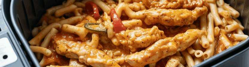 Putenstreifen mit Paprika aus dem Airfryer – so sieht es fertig aus