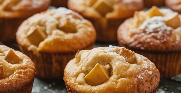 Quark Apfelmuffins die sind in 10 Minuten im Ofen