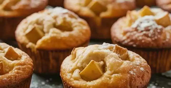 Quark Apfelmuffins die sind in 10 Minuten im Ofen