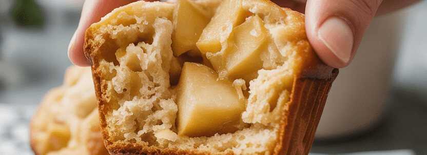 Quark Apfelmuffins die sind in 10 Minuten im Ofen – so sieht es fertig aus