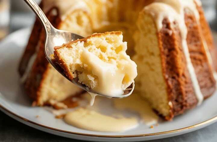 Quark Gugelhupf mit Vanillepudding in 10 Minuten in Backofen