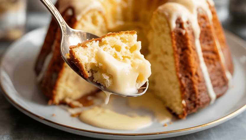 Quark Gugelhupf mit Vanillepudding in 10 Minuten in Backofen