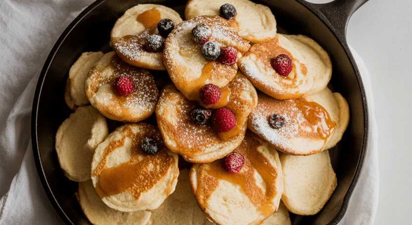 Quark Pfannkuchen ohne Mehl in 5 Minuten fur ca 10 Stücke
