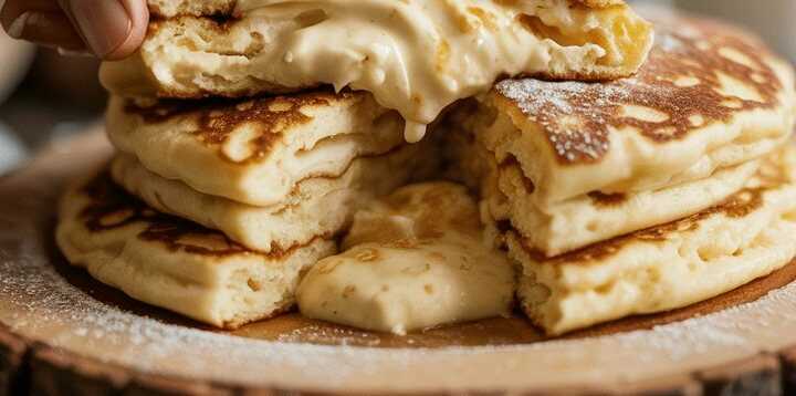 Quark Pfannkuchen ohne Mehl in 5 Minuten gemacht