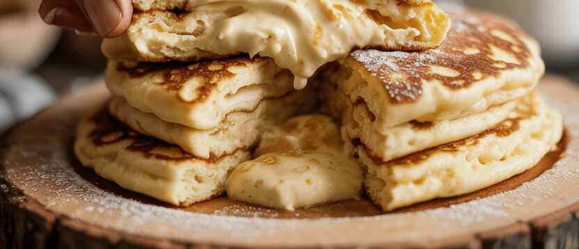 Quark Pfannkuchen ohne Mehl in 5 Minuten gemacht