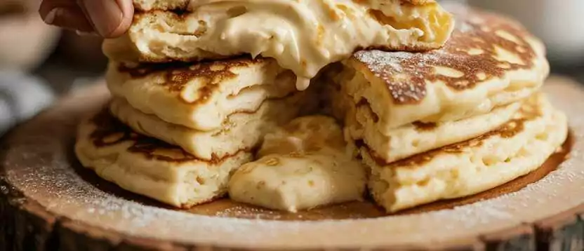 Quark Pfannkuchen ohne Mehl in 5 Minuten gemacht