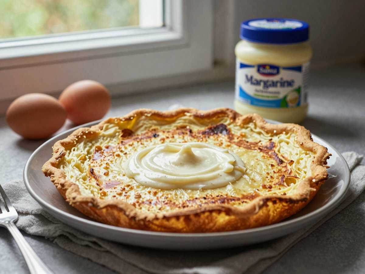 Quark Ruhrkuchen mit 220g Margarine in 5 Minuten im Ofen – während der Zubereitung