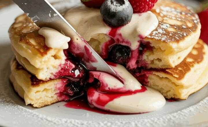 Quark Vanille Pfannkuchen ohne Mehl in 5 Minuten fur ca 10 Stücke