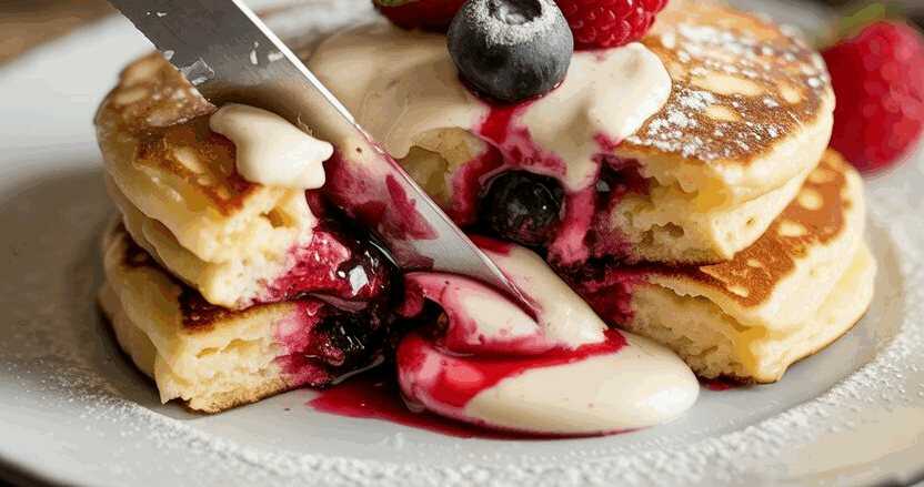 Quark Vanille Pfannkuchen ohne Mehl in 5 Minuten fur ca 10 Stücke