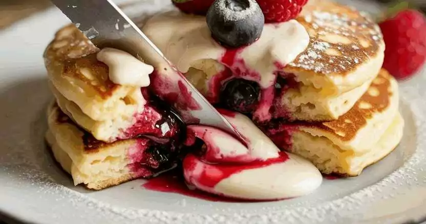 Quark Vanille Pfannkuchen ohne Mehl in 5 Minuten fur ca 10 Stücke