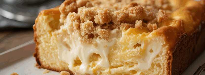 Quarkkuchen mit 2 Becher Sahne in 10 Minuten Omas älteres Rezept – so sieht es fertig aus