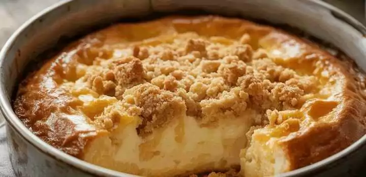 Quarkkuchen mit 2 Becher Sahne in 10 Minuten Omas älteres Rezept
