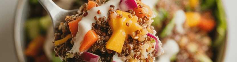 Quinoa-Chia-Salad to go – Dein neuer Lunch-Bestfriend! – so sieht es fertig aus