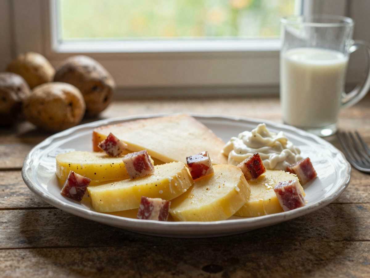 Raclette-Kartoffeln mit Käse überbacken: in 3 Schritten fertig – während der Zubereitung