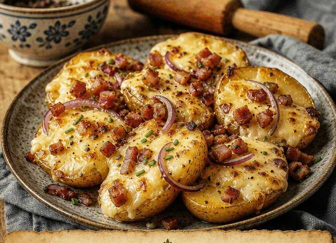 Raclette-Kartoffeln mit Käse überbacken, das Rezept, das in jeder Familien-WhatsApp-Gruppe landet