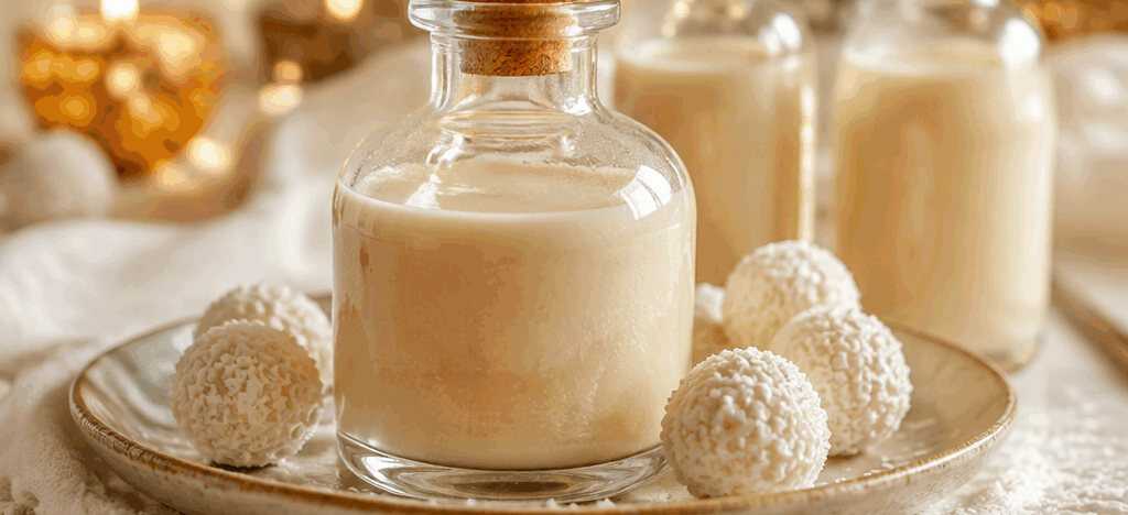 Raffaello Likör: Das Geheimrezept für ein köstliches Geschmackserlebnis! – so sieht es fertig aus