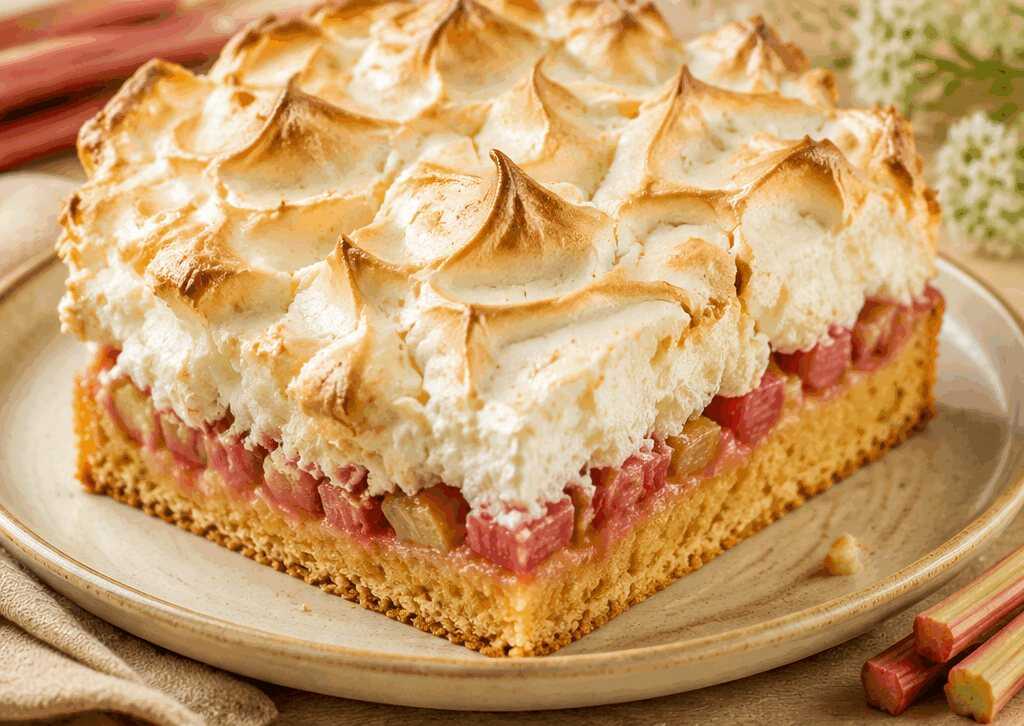 Rhabarber-Baiser-Kuchen