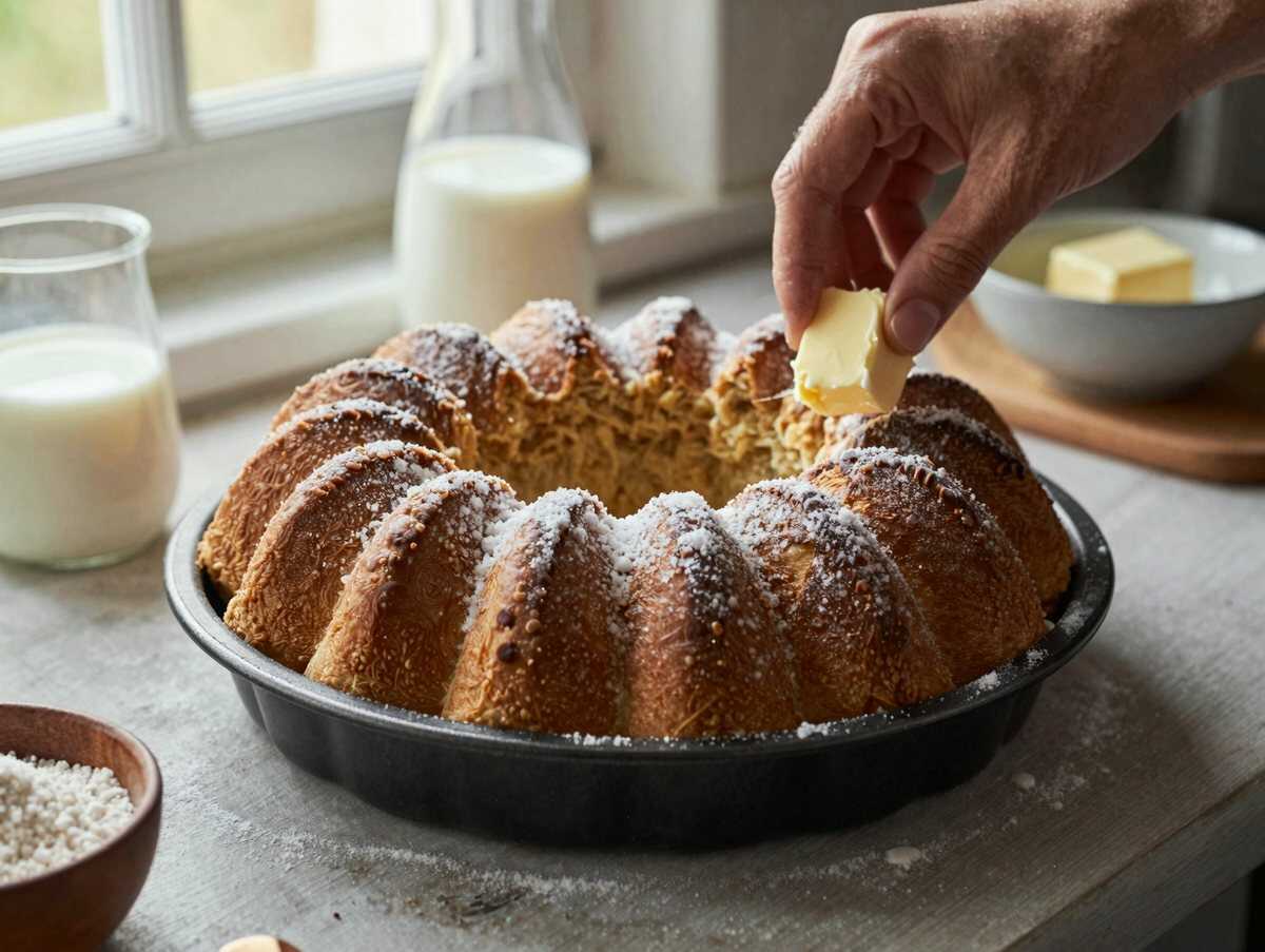 Rezept für Affenbrot, das Kinder zum Strahlen bringt! – während der Zubereitung