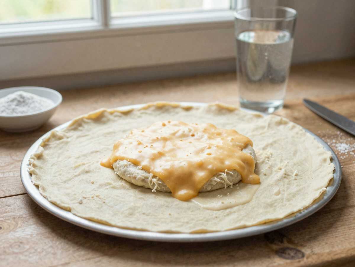 Rezept für einen gigantischen Cheeseburger-Kuchen, den du probieren musst! – während der Zubereitung
