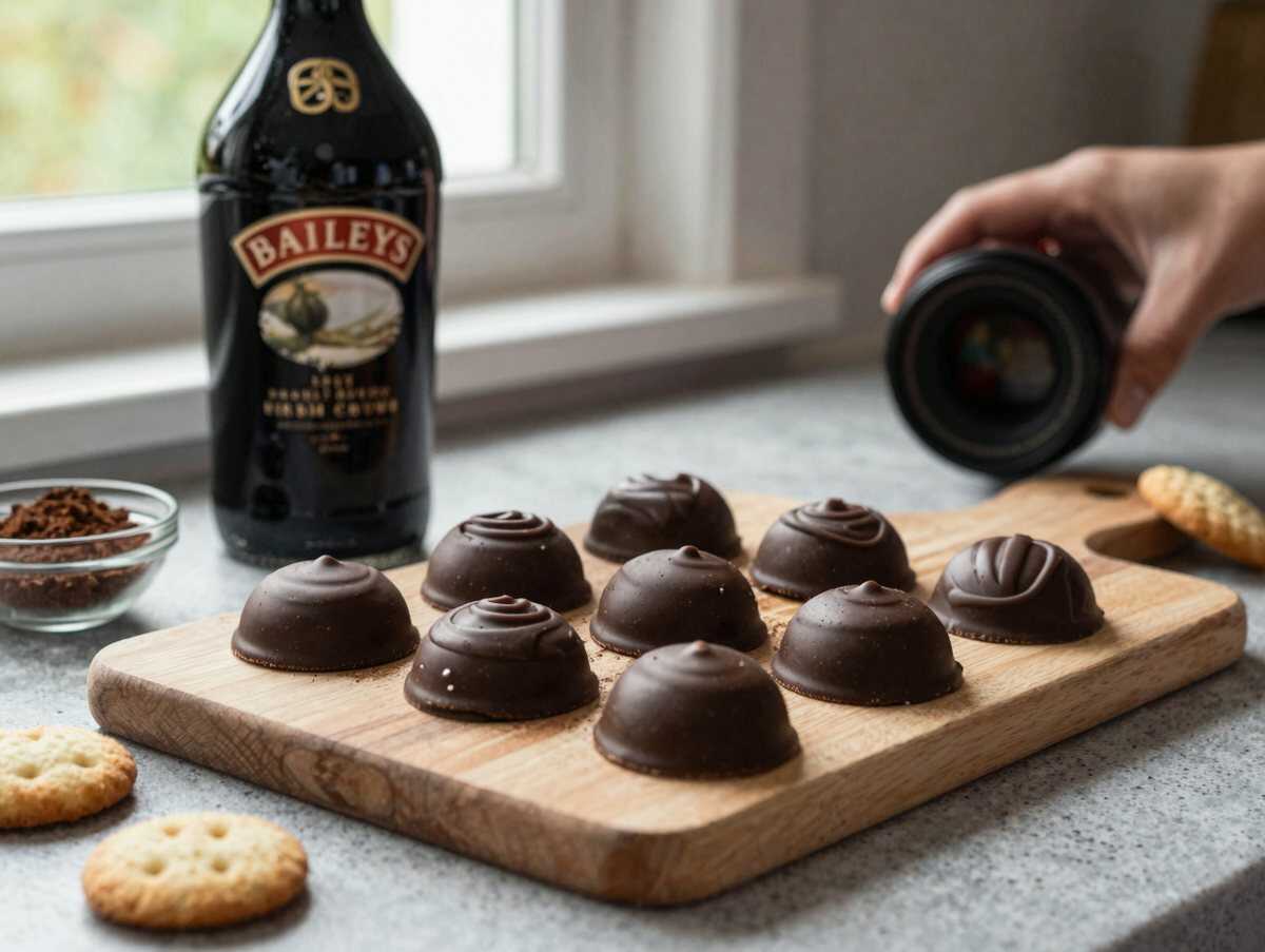 Rezept für unwiderstehliche Baileys Pralinen mit nur 4 Zutaten! – während der Zubereitung
