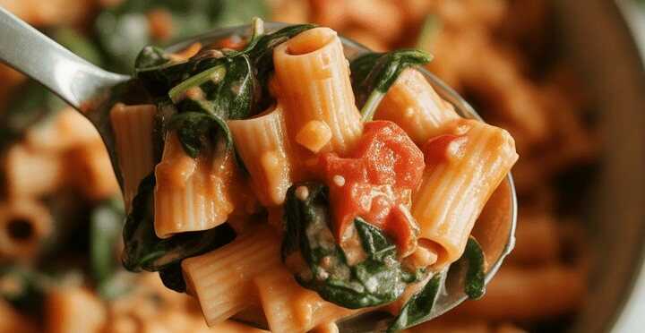Rigatoni-Salat mit Tomaten und Spinat – Ein leichter Sommergenuss