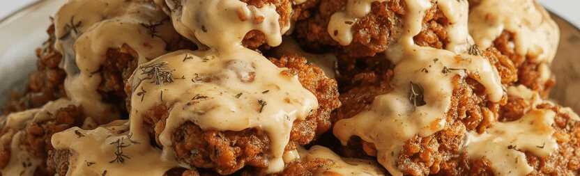 Rinderhack-Nuggets knusprig gebacken