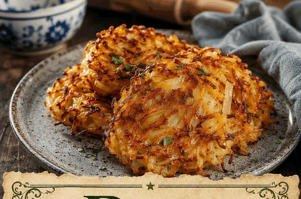 Rösti mit Zwiebeln aus dem Airfryer – perfekt, wenn spontan Besuch kommt