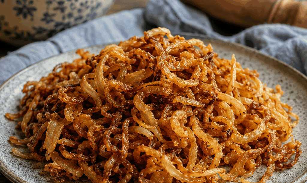 Röstzwiebeln selbst gemacht im Airfryer – Omas Küche im Schnelldurchlauf