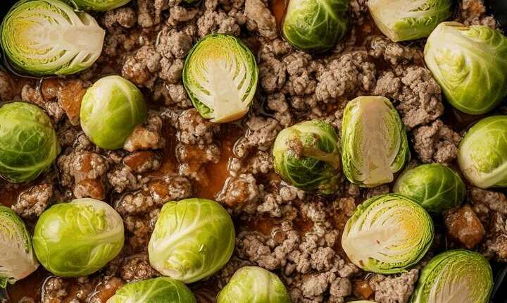 Rosenkohl Hackfleisch Pfanne!