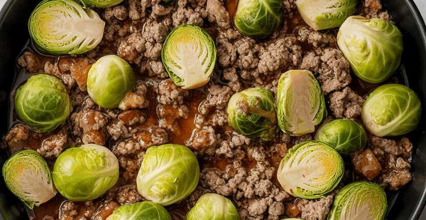 Rosenkohl Hackfleisch Pfanne!