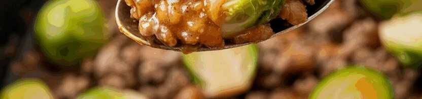 Rosenkohl Hackfleisch Pfanne! – so sieht es fertig aus