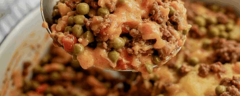 Rosenkohleintopf mit 400 g Gehacktes, in 30 Minuten fertig gemacht – so sieht es fertig aus