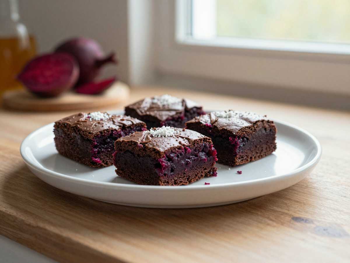 Rote Bete Schoko-Brownies: Das ultimative Paleo Rezept für Schokoladenliebhaber! – während der Zubereitung