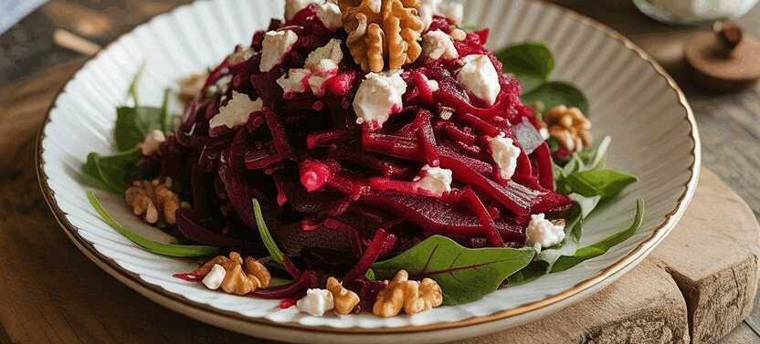 Rote-Bete-Salat mit Walnüssen