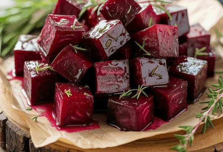 Rote-Bete-Würfel aus dem Airfryer