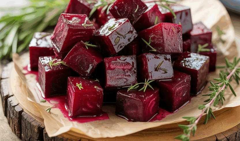 Rote-Bete-Würfel aus dem Airfryer