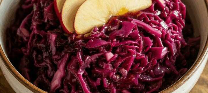 Rotkrautsalat mit Apfel und Essig