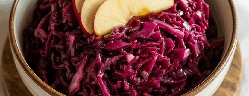 Rotkrautsalat mit Apfel und Essig