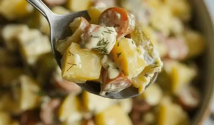 Russischer Olivier-Salat (Kartoffel-Wurst-Salat)