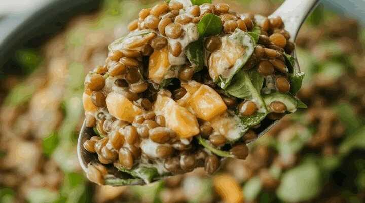 Sättigender Salat mit Hülsenfrüchten