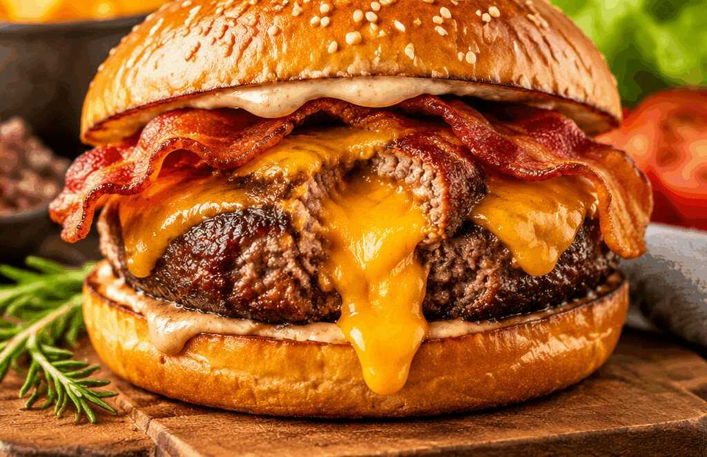 Saftige gefüllte Bacon-Cheeseburger, die deinem Grill neue Dimensionen verleihen!