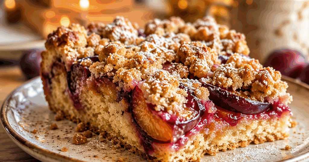 Saftiger Pflaumenkuchen: Verführerisch mit Zimtstreuseln und Quark-Öl-Teig! – so sieht es fertig aus