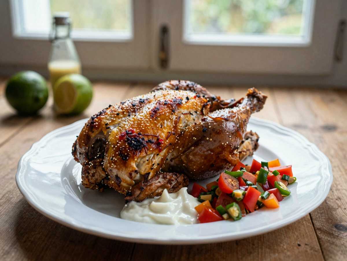Saftiges Kurkuma-Limetten-Hähnchen mit Kürbiskern-Salsa: Ein Rezept, das Sie probieren müssen! – während der Zubereitung